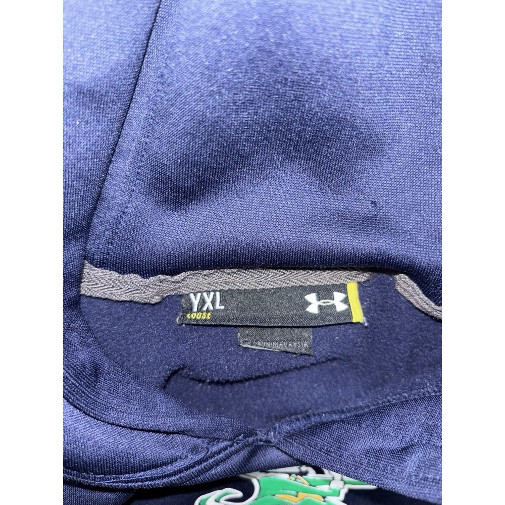 Notre Dame Football Youth XL Hoodie Sweatshirt ND Football Irish Under Armour - Picture 5 of 7